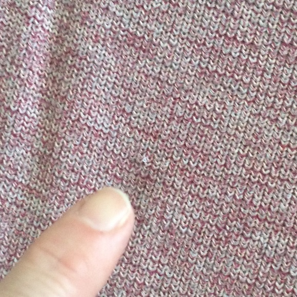 Ann Taylor Mauve & White Long Knit Skirt, XS - Picture 5 of 9